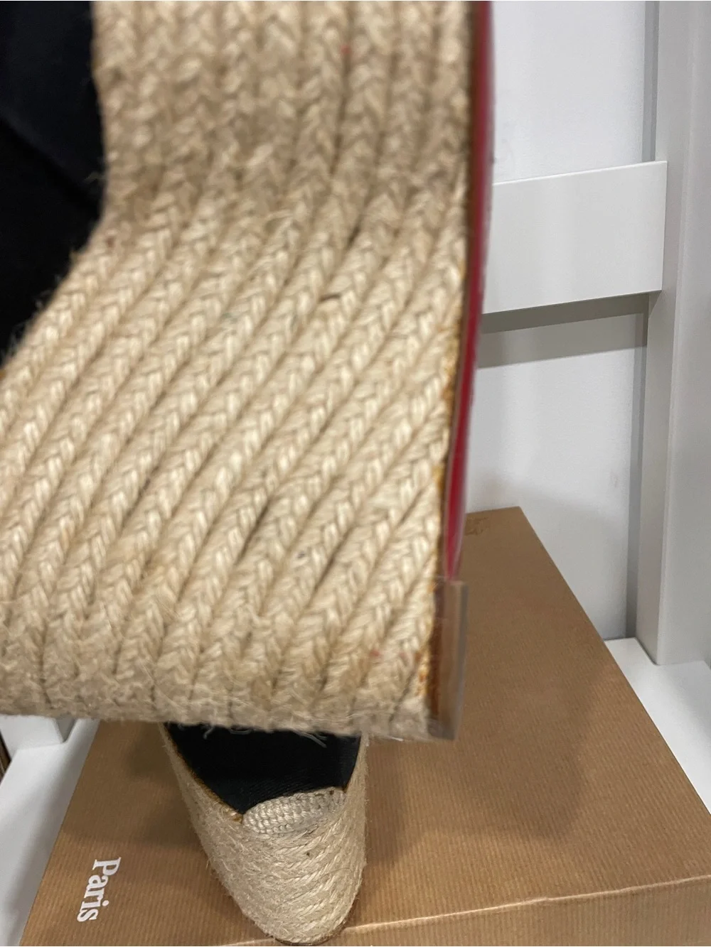 Pristine Vintage Louboutin Dehia 120 Espadrille, 39